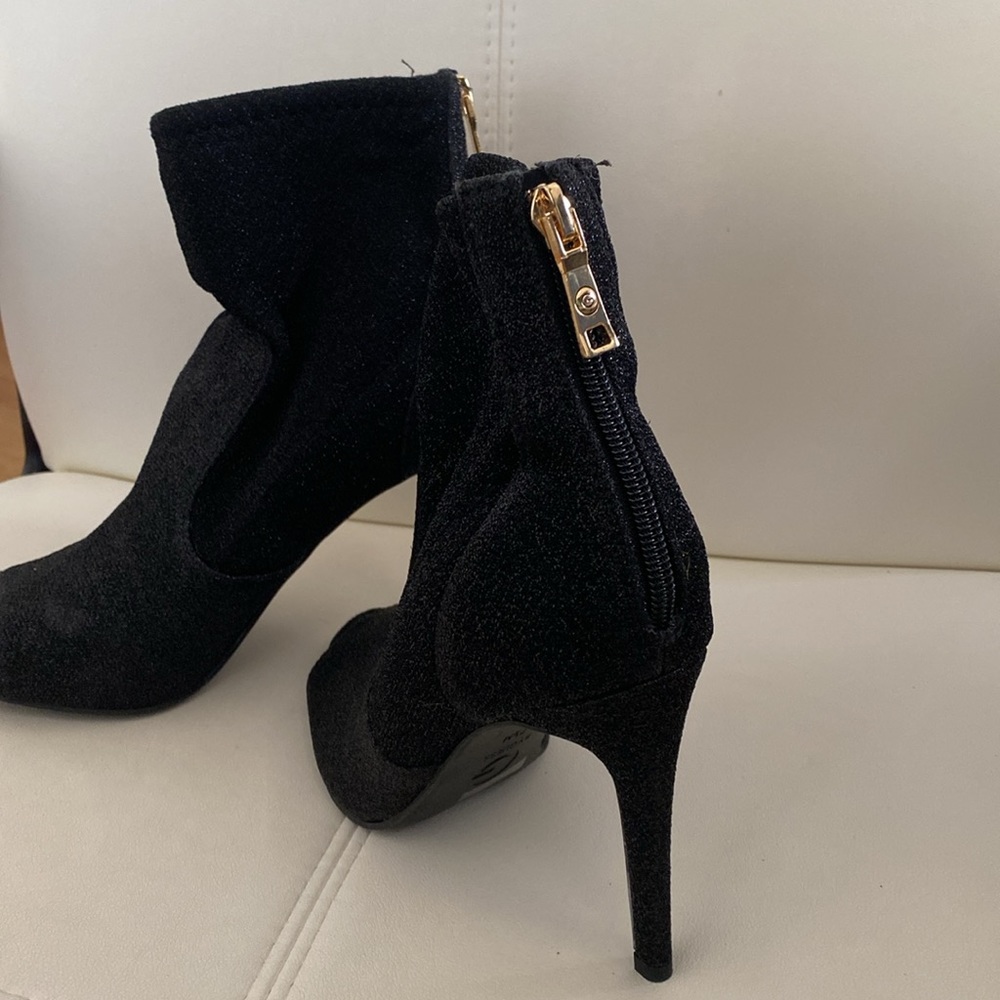 Guess Black Booties With Open Toes - image 2